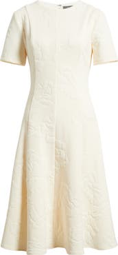 Julia Jordan Floral Jacquard Fit 
Flare Dress