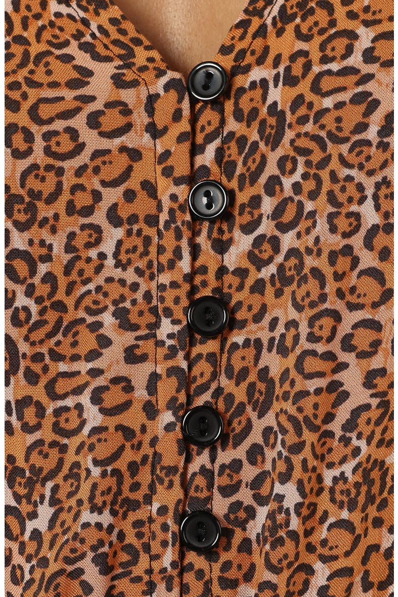 Kelda Tiered Maxi Dress, Alternate, color, LEOPARD PRINT