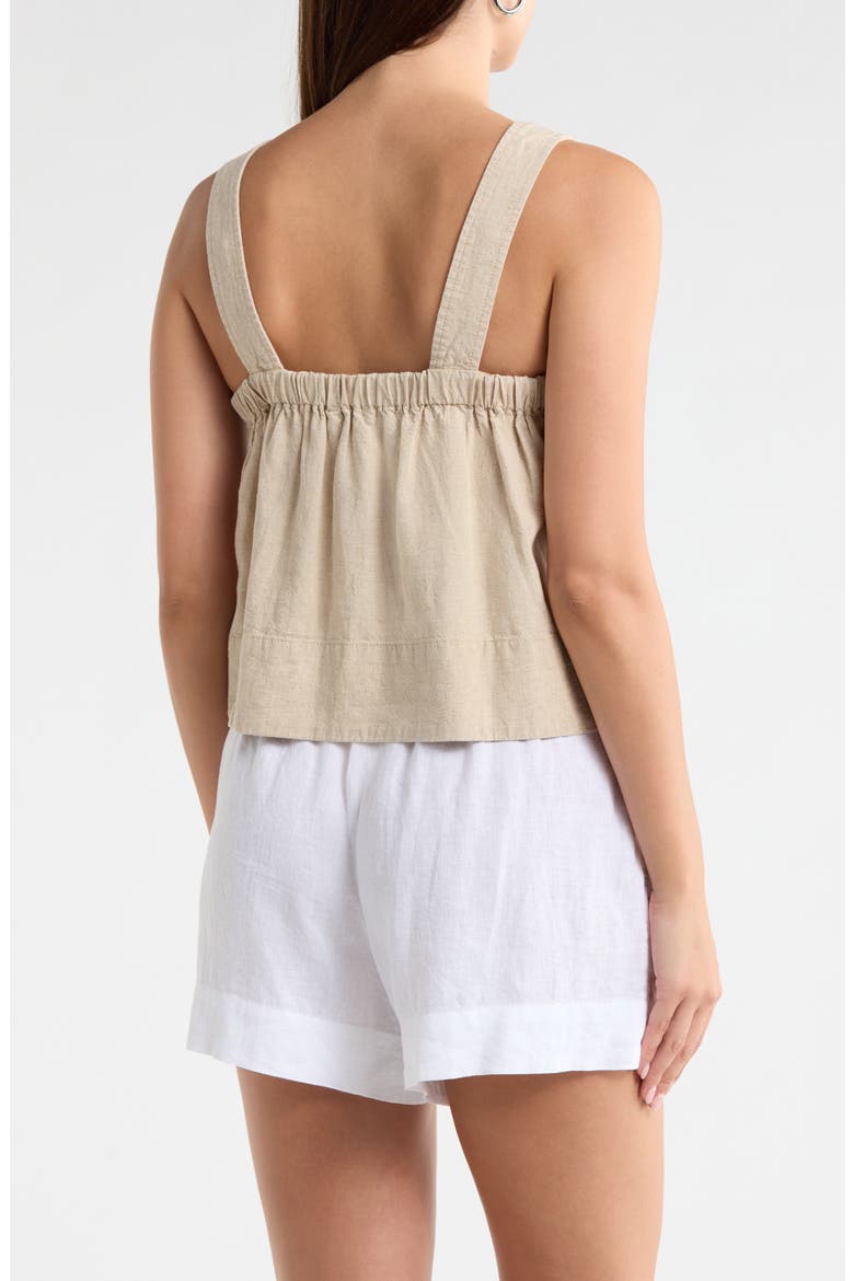Linen Blend Tank, Alternate, color, NATURAL UNDYED