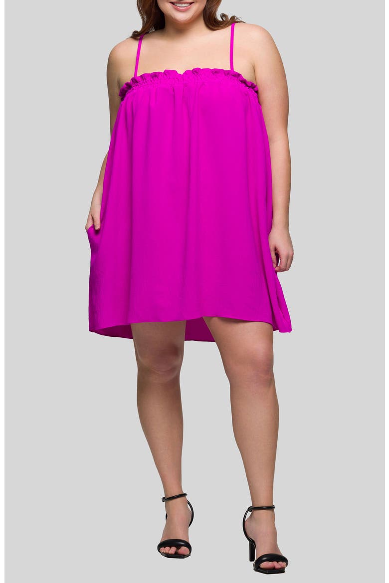 Jersey Shift Dress, Main, color, MAGENTA