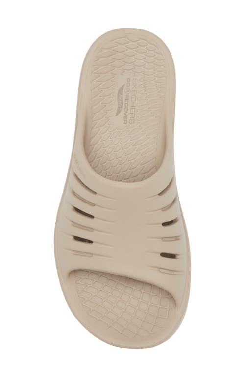 Skechers Go Recover Refresh Slide Sandal In Neutral