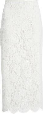 LoveShackFancy Ilse Lace Midi Skirt