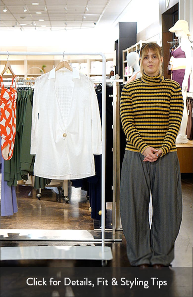 Long Sleeve Semisheer Cotton Cover-Up, sales video thumbnail