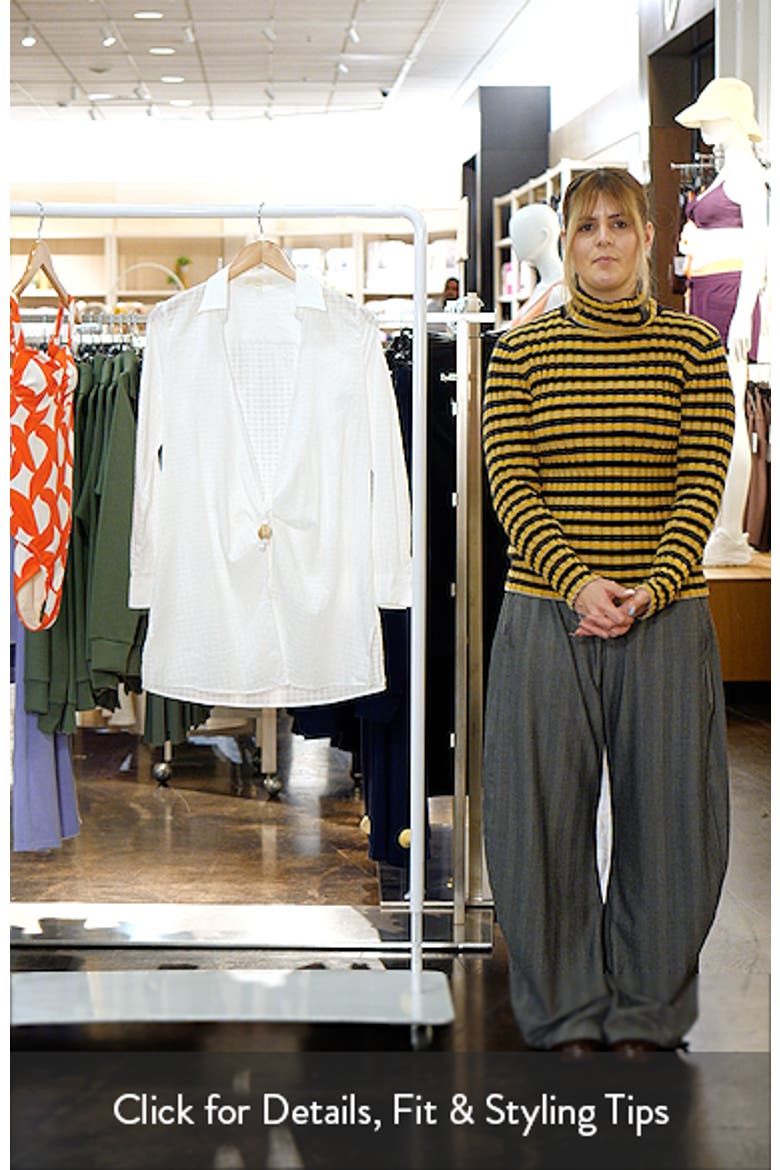 Long Sleeve Semisheer Cotton Cover-Up video