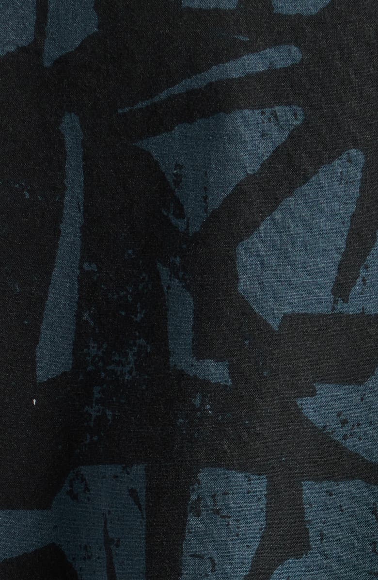 Rip Curl Liquid Trips Mason Short Sleeve Button-Up Shirt, Alternate, color, Washed Black