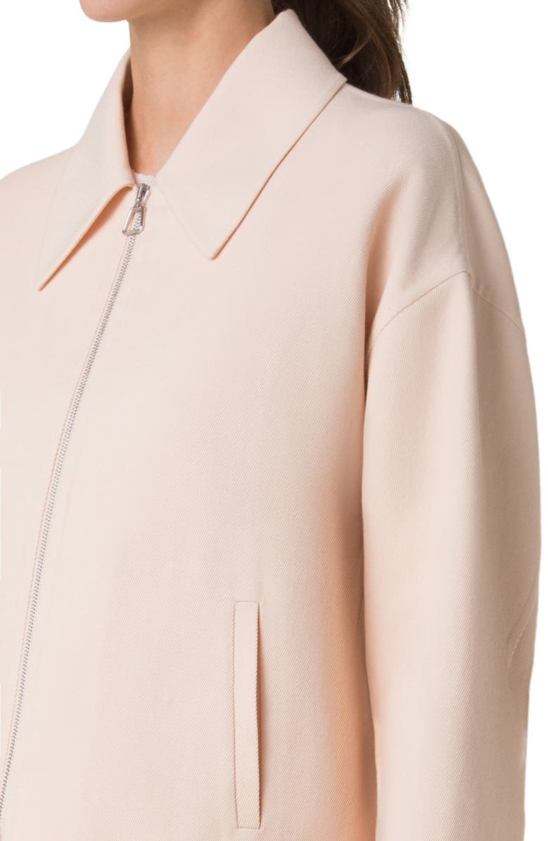 Akris Ander Cotton Double Face Crop Jacket, Alternate, color, Seashell