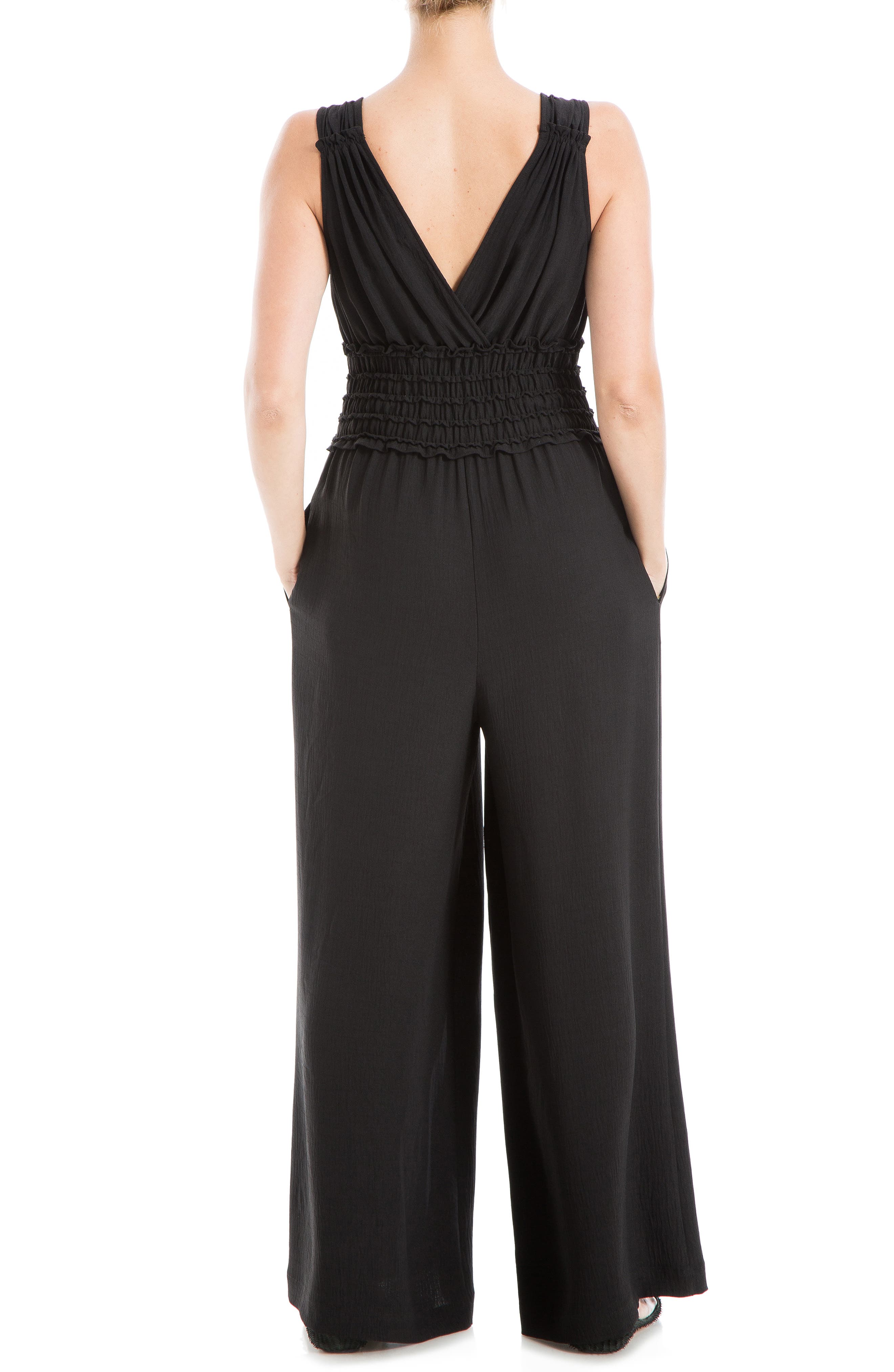 V-Neck Cap Sleeve Jumpsuit (Women) | Nordstromrack