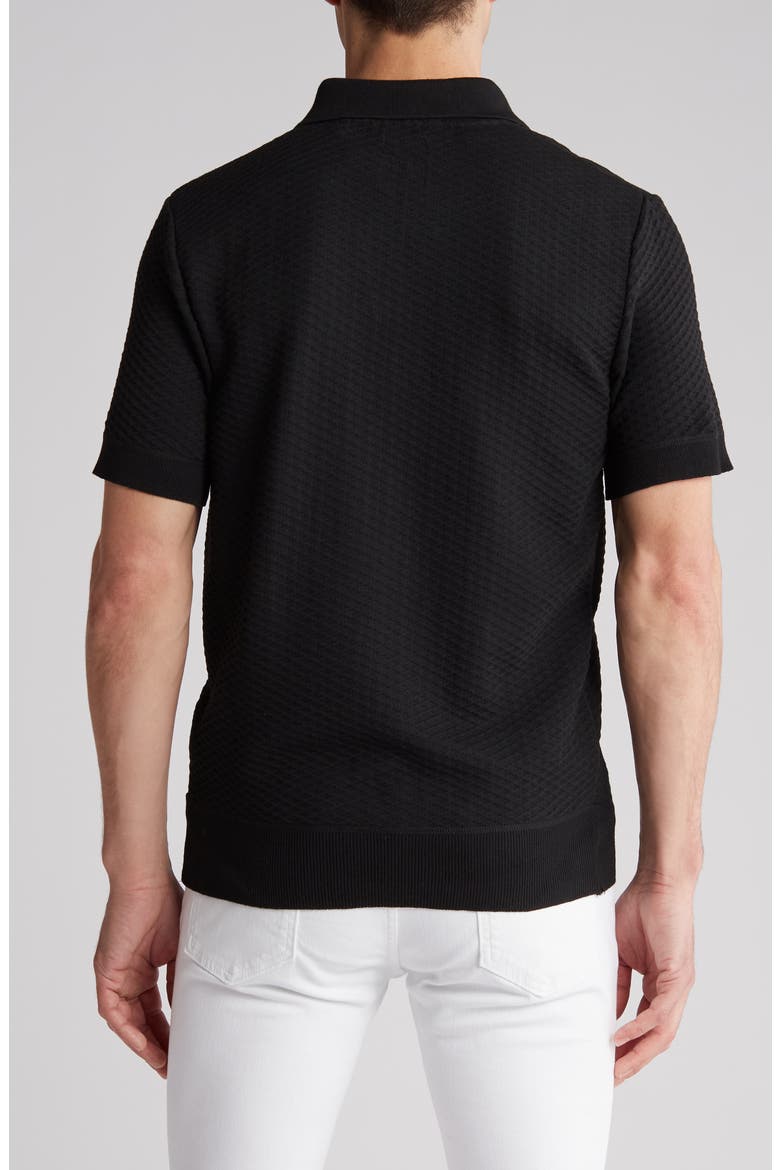 Willians Notch Collar Shirt, Alternate, color, BLACK.