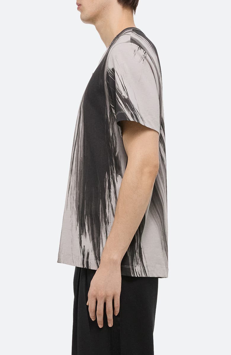 Helmut Lang Feather Brushstroke Print T-Shirt, Alternate, color,