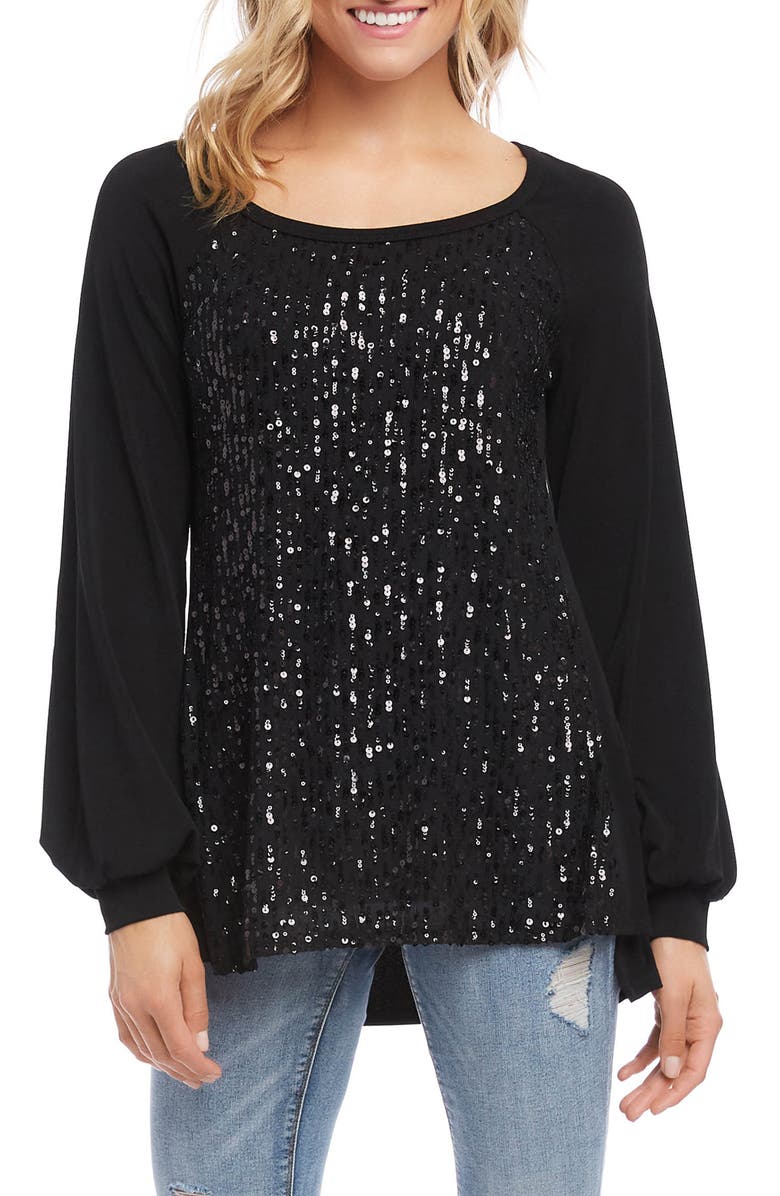 Karen Kane Sequin Top, Main, color,