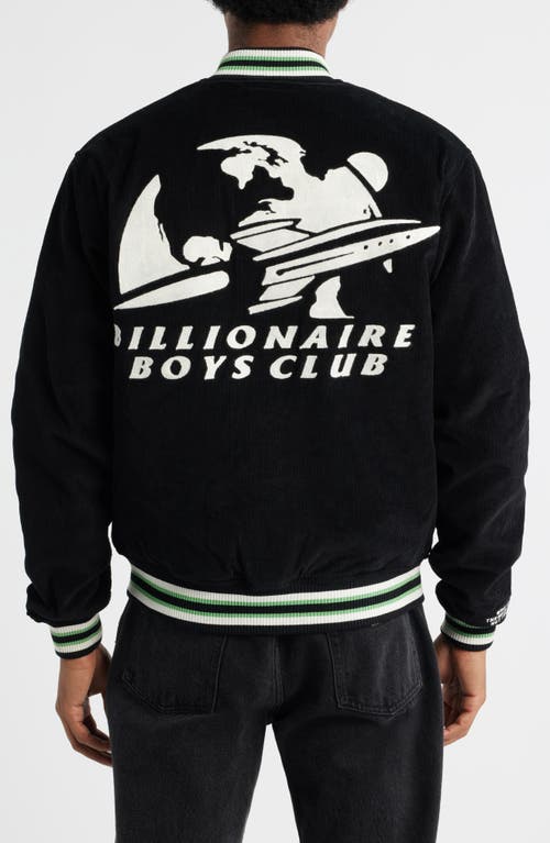 Billionaire Boys Club Space Station Corduroy Bomber Jacket In Black