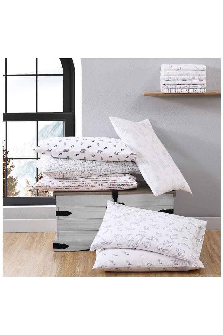 Explore Lantern Cotton Sheet Set, Alternate, color, WHITE/ MULTI