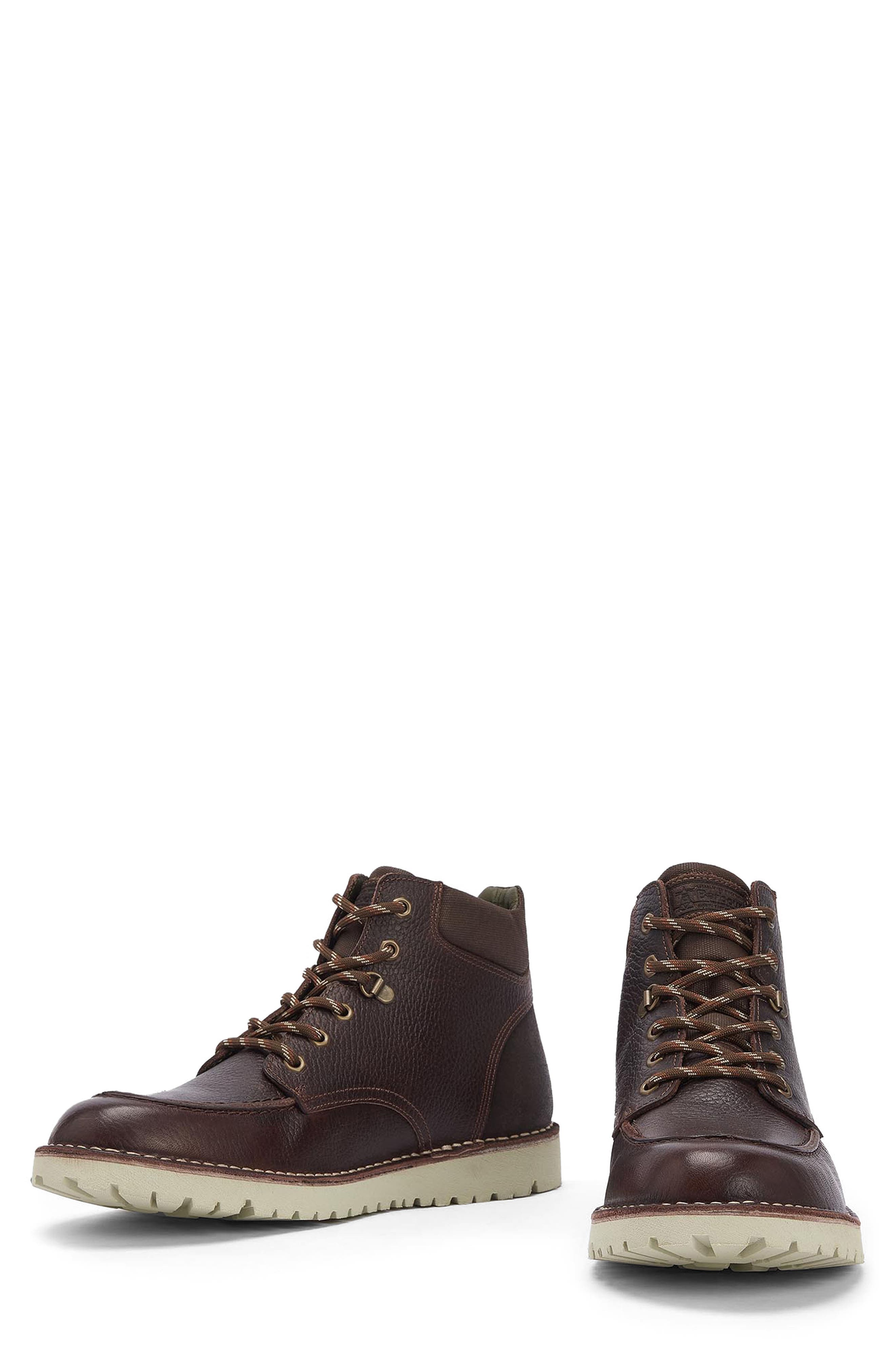 Barbour Fred Moc Toe Boot, Alternate, color, Brown