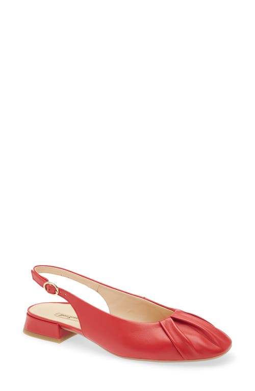 Paul Green Adele Slingback Flat In Salsa Soft Nappa