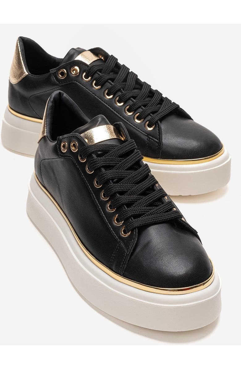 Prologue Shoes Borena Platform Sneaker, Main, color, Black