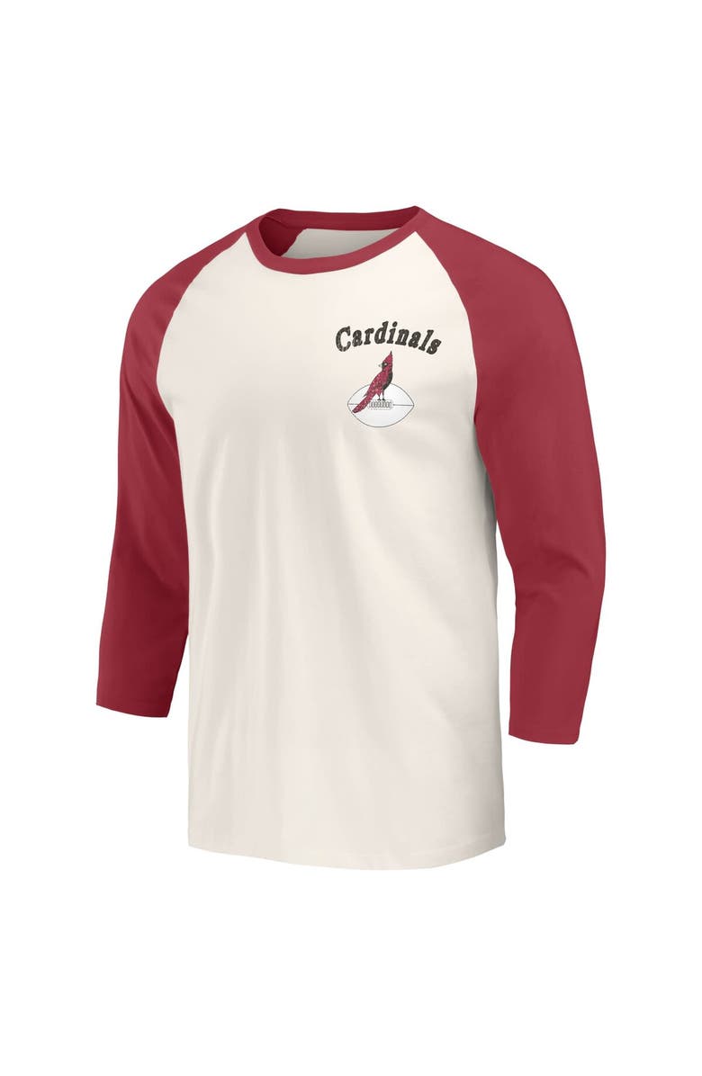 Darius Rucker Collection by Fanatics Men's Darius Rucker Collection by Fanatics Cardinal/White Arizona Cardinals Raglan 3/4 Sleeve T-Shirt, Alternate, color, 