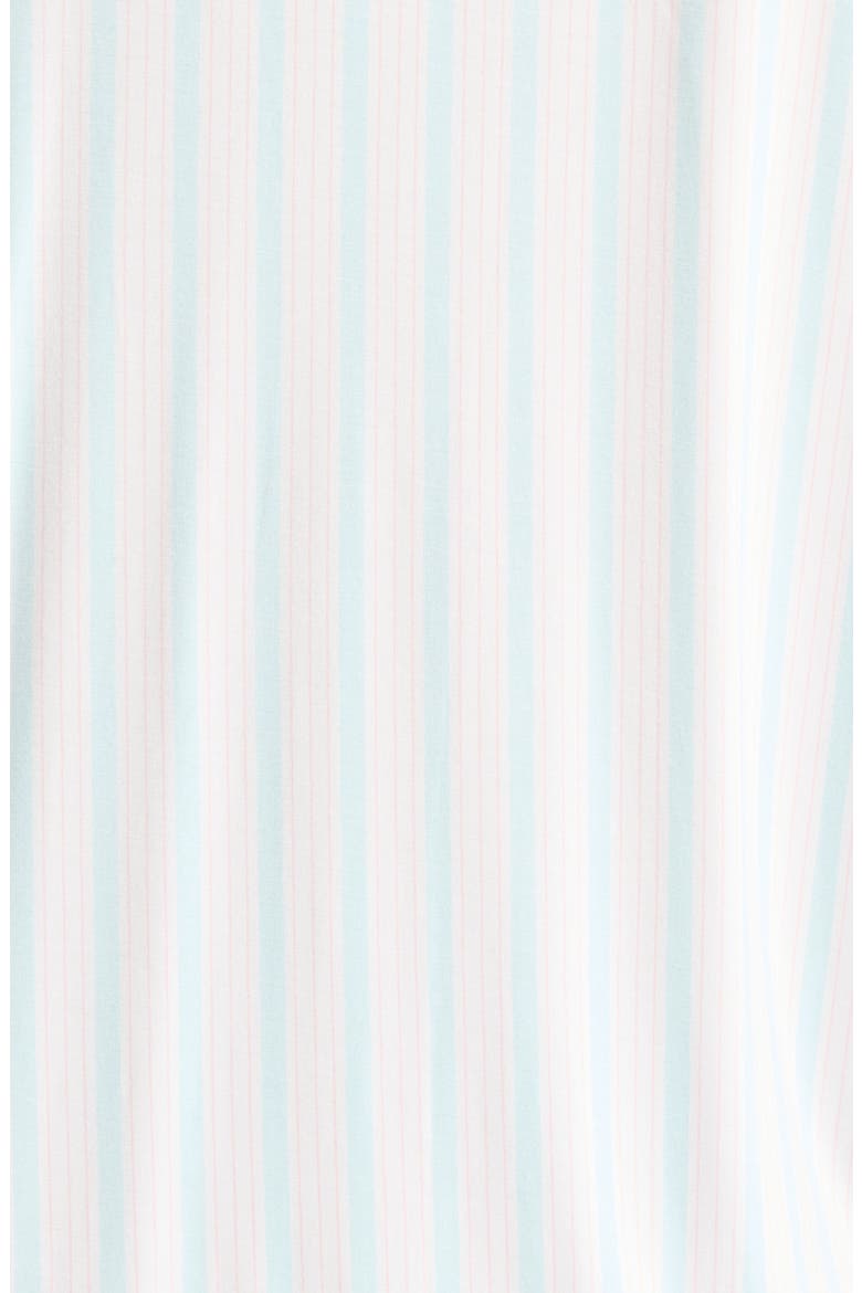 Bow Detail Stripe Short Pajamas, Alternate, color, BLUE/ PINK STRIPE