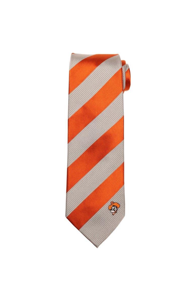 EAGLES WINGS Oklahoma State Cowboys Regiment Woven Silk Tie, Main, color,