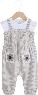 NEXT Crochet Pocket Romper & T-Shirt Set