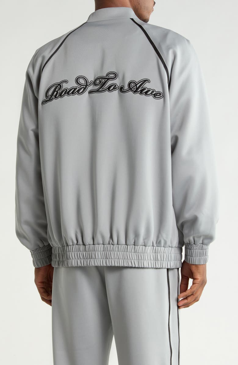 RtA Lewis Track Jacket, Alternate, color, Stone Grey