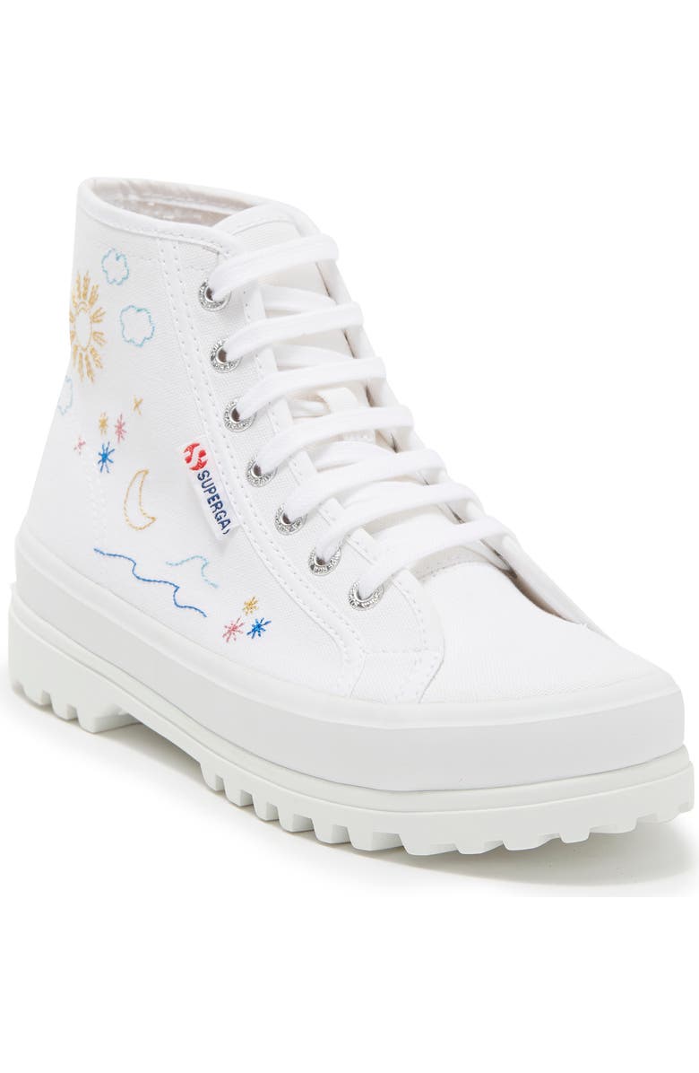 Superga 2341 Alpina Embroidered High Top Sneaker, Main, color,