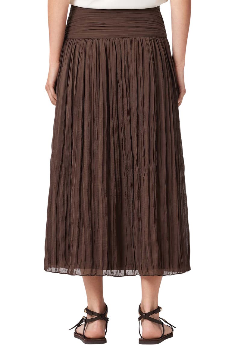 Asal Midi Skirt, Alternate, color, BITTER BROWN