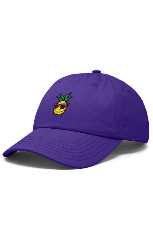 DALIX DALIX PINEAPPLE EMBROIDERED DAD HAT 