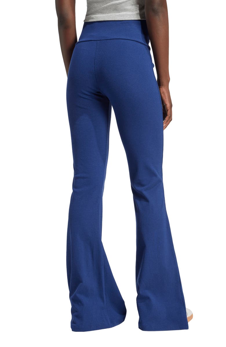 adidas Trefoil Essentials Rib Flare Leggings, Alternate, color, 