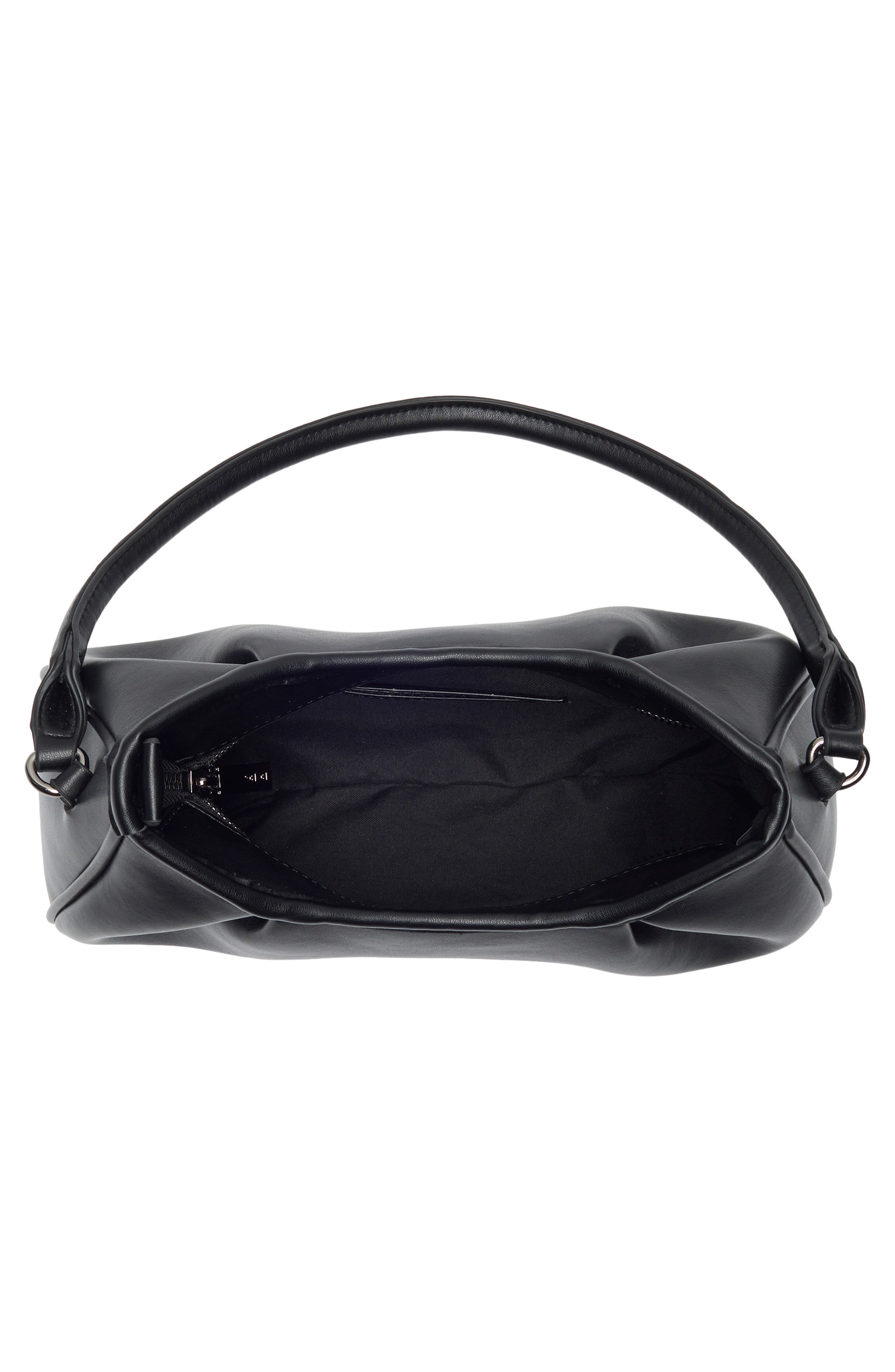 BCBG Pleated Shoulder Bag, Alternate, color, Black