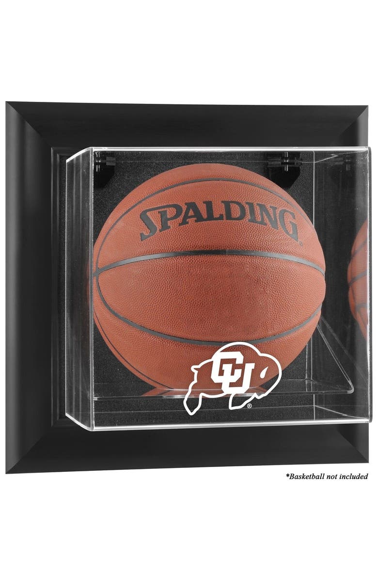 FANATICS AUTHENTIC Colorado Buffaloes Black Framed Wall-Mountable Basketball Display Case, Main, color, 