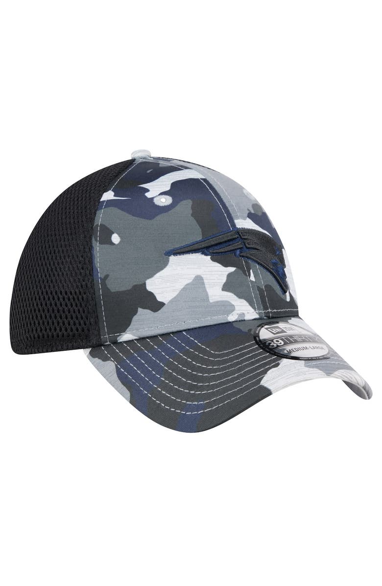 New Era Men's New Era Camo/Black New England Patriots Active 39THIRTY Flex Hat, Alternate, color,