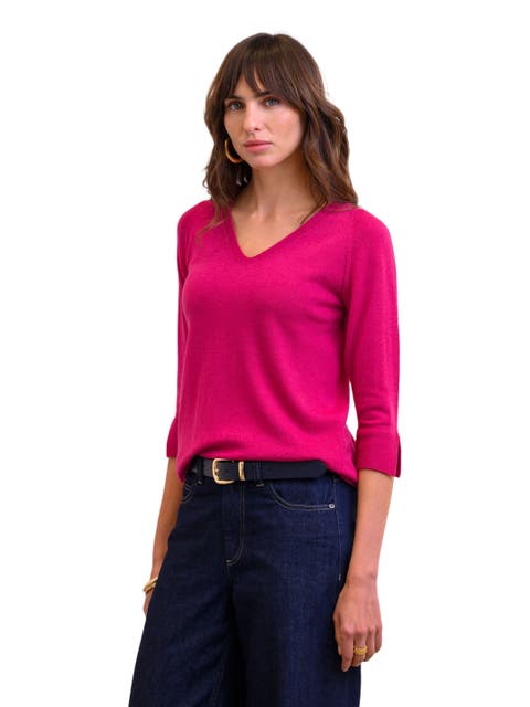 Fine Knit Merino V-Neck Sweater