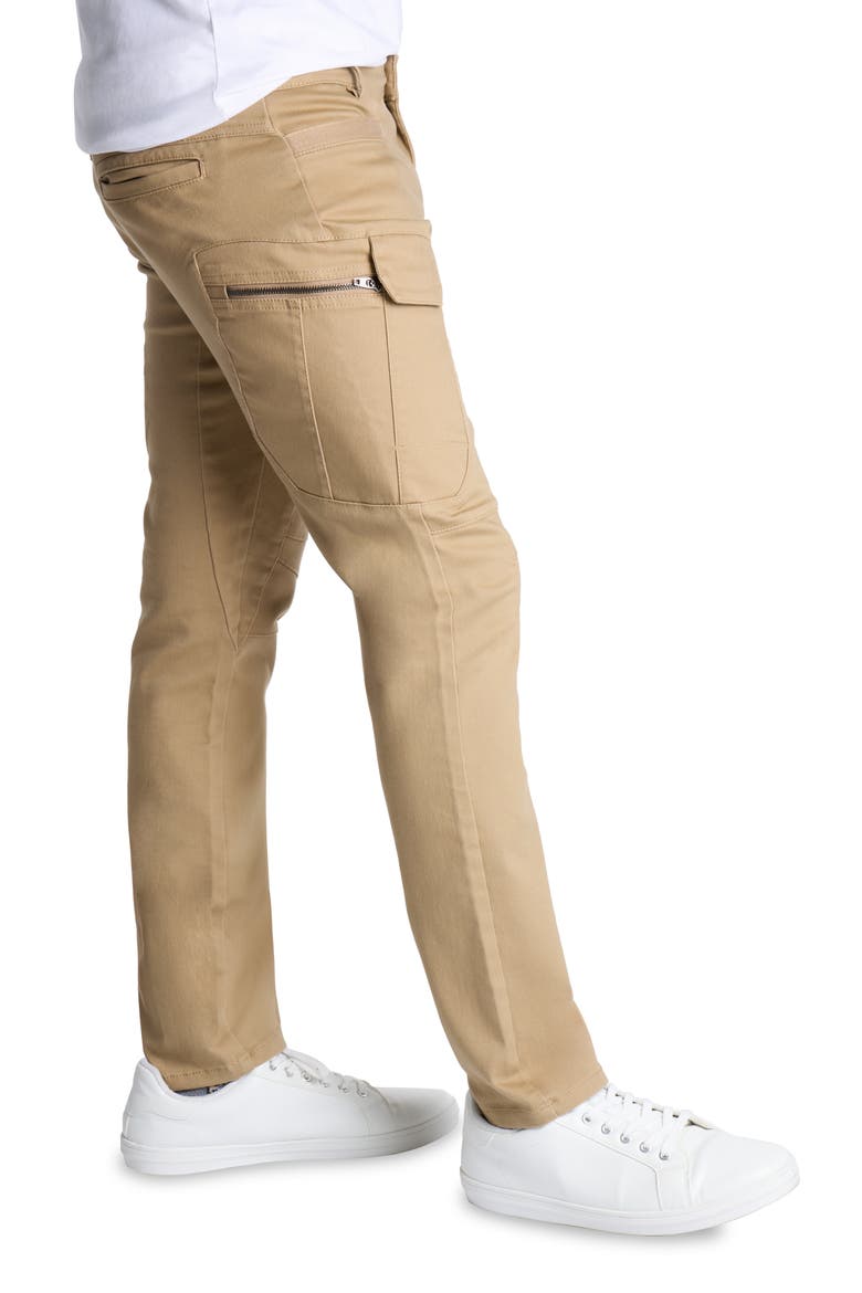 Slim Cargo Pants, Alternate, color, KHAKI