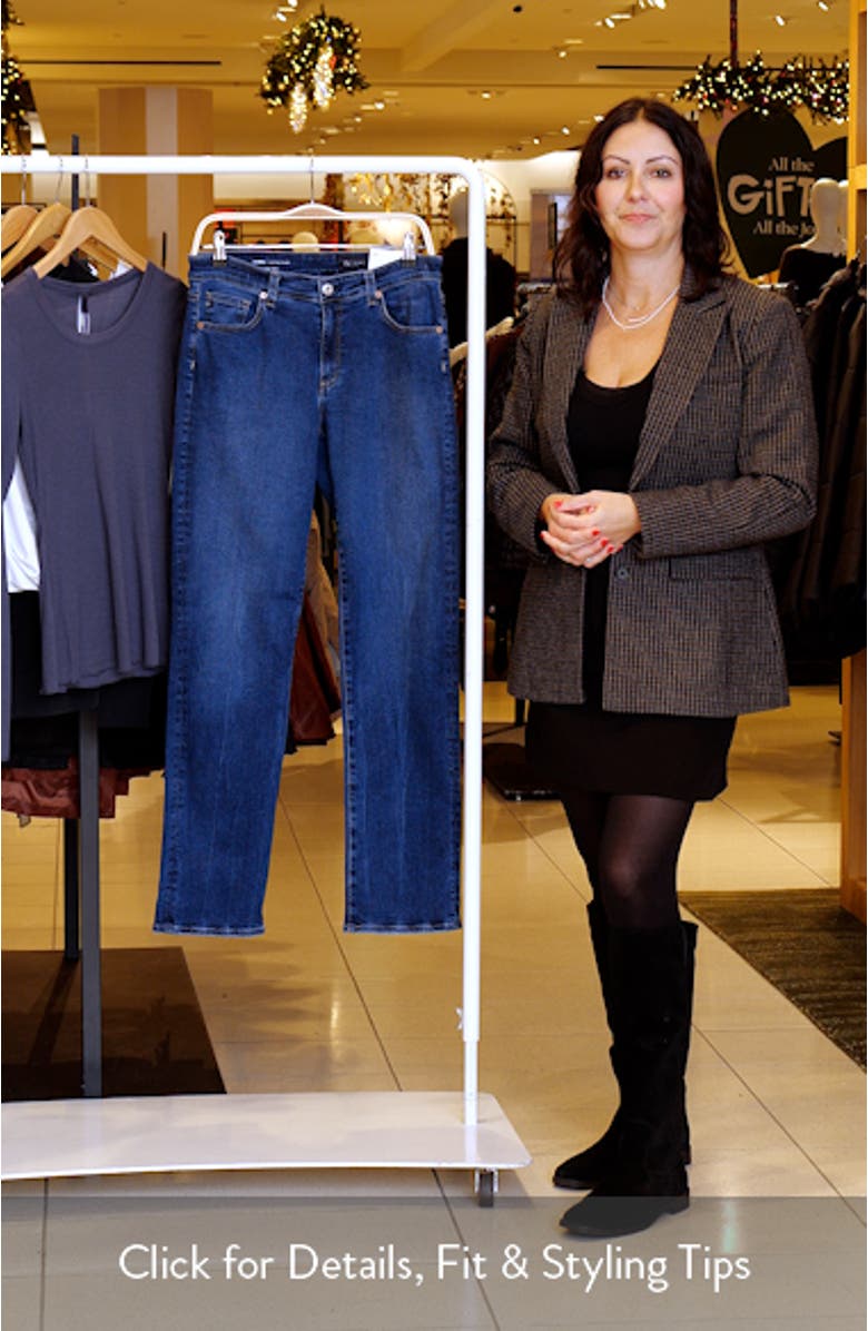 Sandra Low Rise Slim Straight Leg Jeans, sales video thumbnail