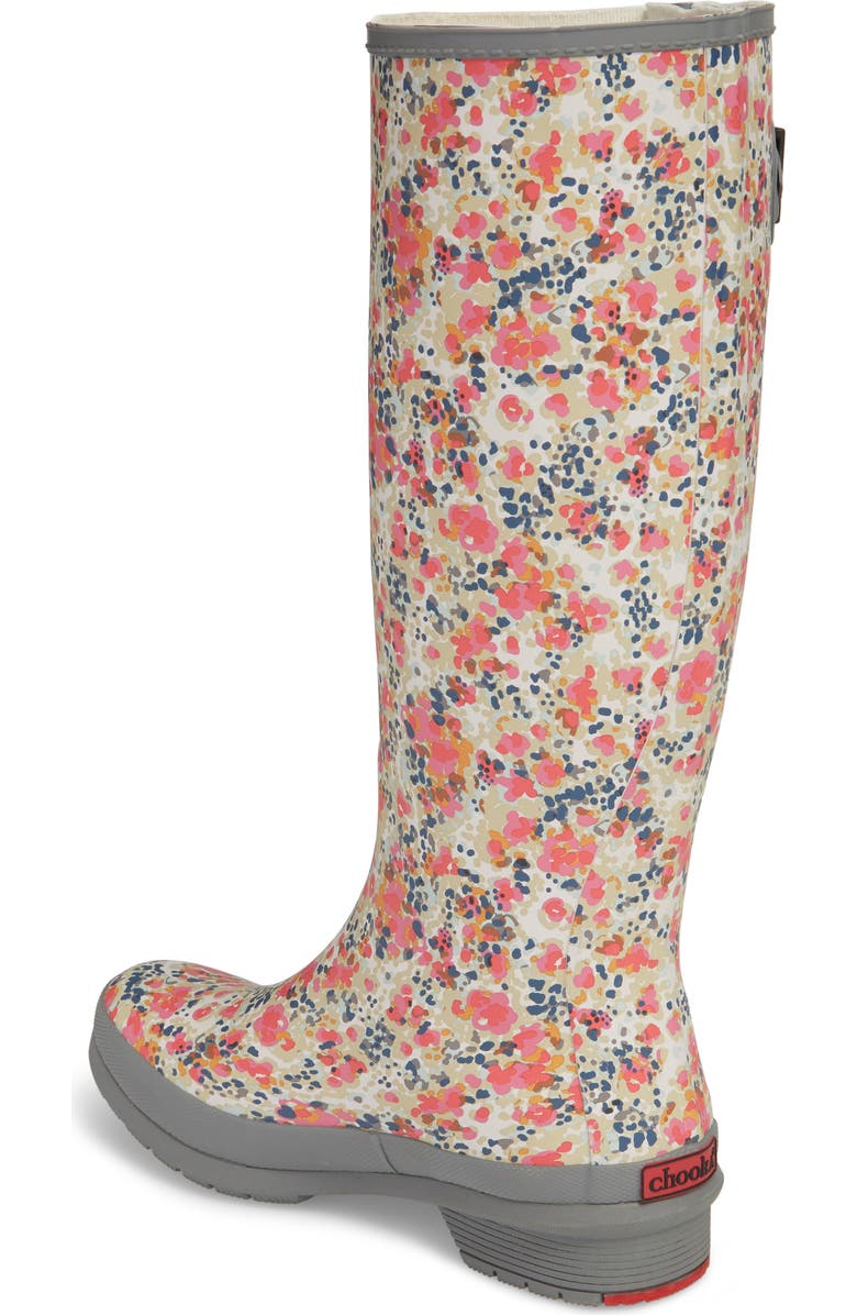 Chooka Julia Floral Waterproof Rain Boot, Alternate, color,