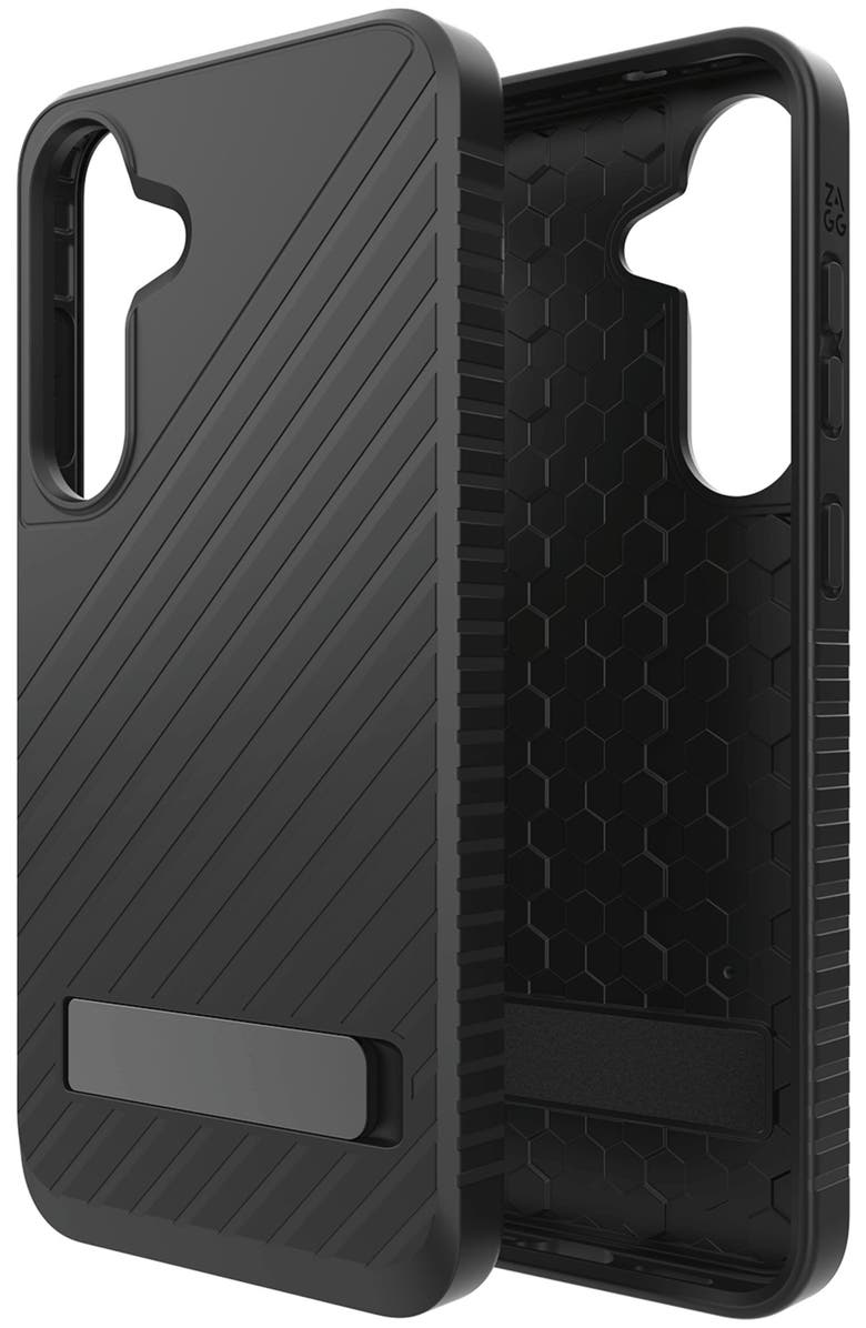 ZAGG Denali Case with Kick Stand for Samsung Galaxy S25 Plus, Main, color, Black