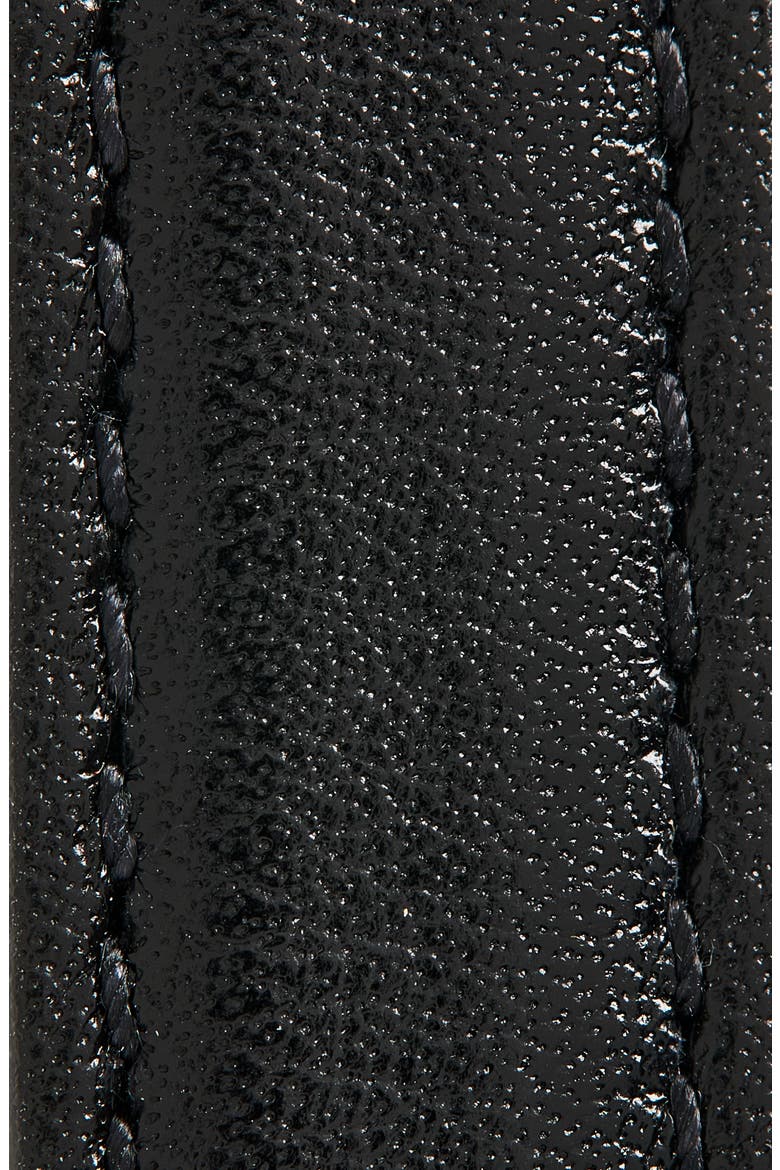YSL Extra Fine Ceinture Leather Skinny Belt, Alternate, color, BLACK