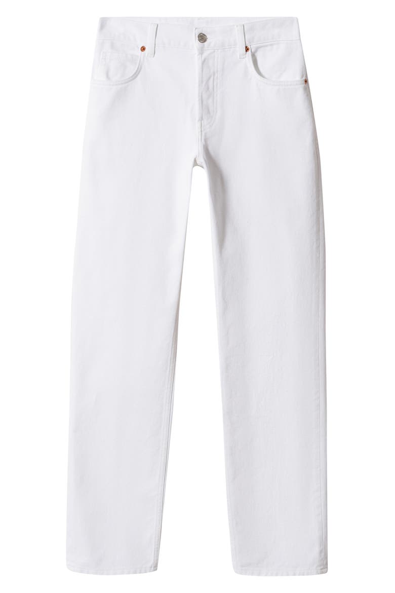 Straight Leg Jeans, Alternate, color, WHITE
