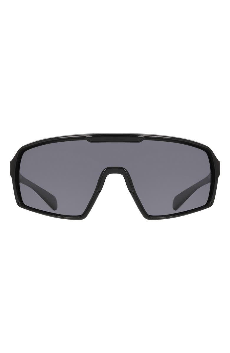 DRAGON 62mm Shield Sunglasses, Main, color, Shiny Black/ Smoke