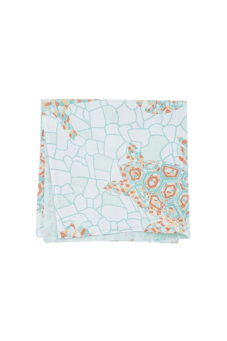 Grand Turks Cloth Napkin Set of 6, Main, color, Blue