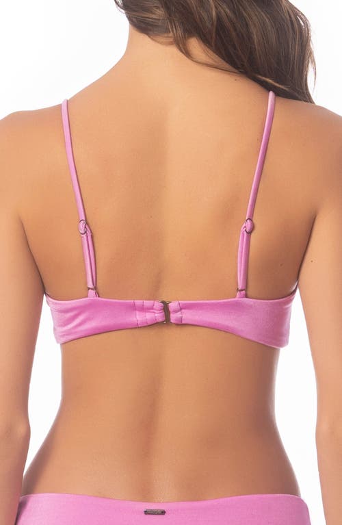 Maaji Bia Fondant Pink Reversible Bikini Top In Purple