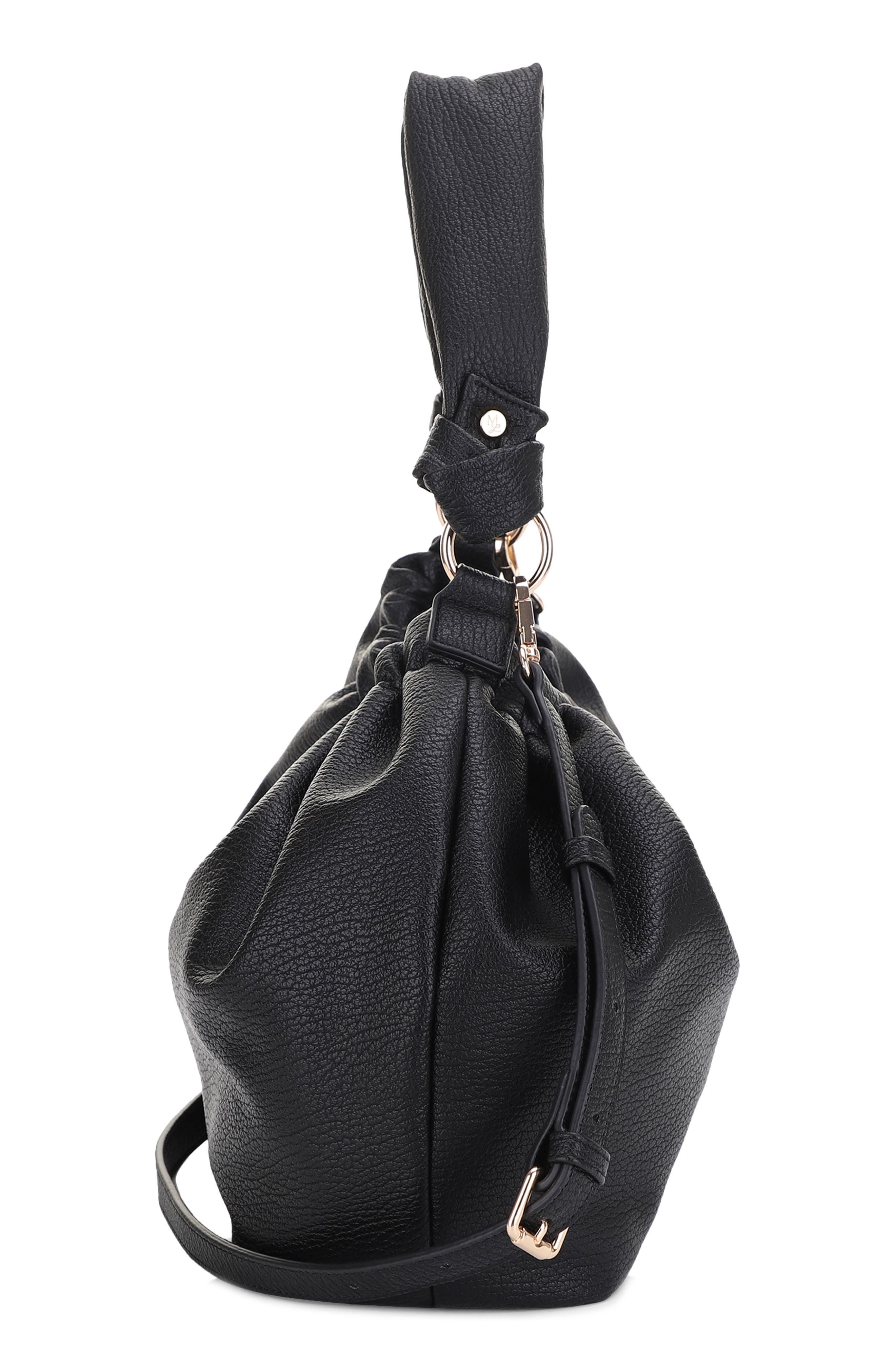 Mali + Lili Nala Recycled Vegan Leather Hobo Crossbody Bag, Alternate, color, 