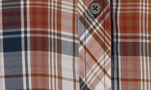 Kut From The Kloth Wynn Woven Plaid Shirt In Brown
