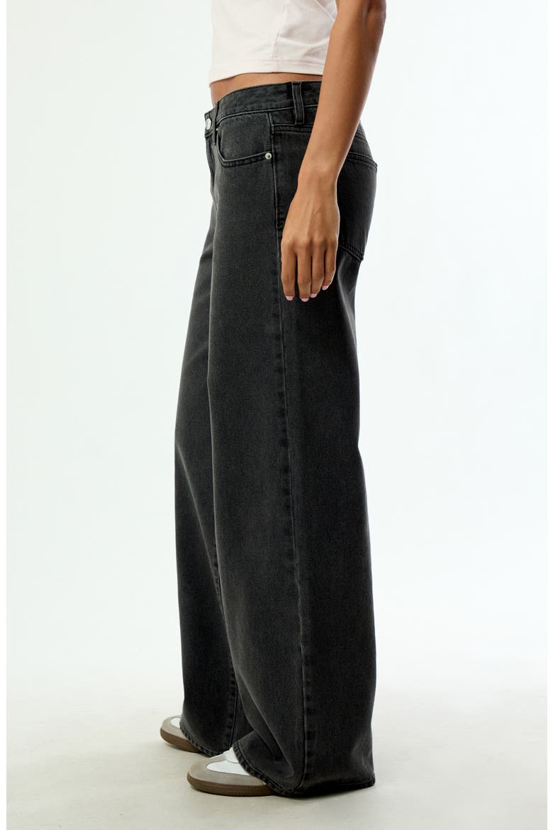 Nykaela Low Rise Baggy Jeans, Alternate, color, BLACK