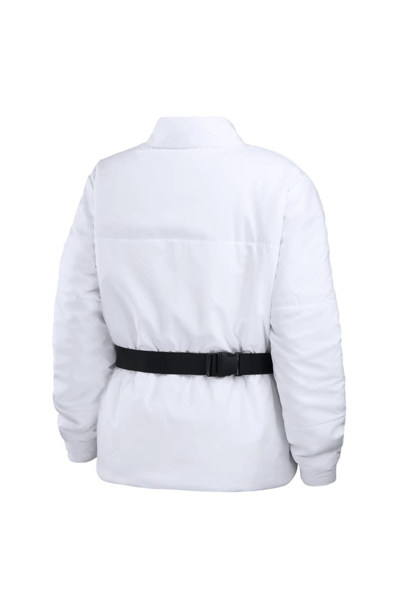 WEAR by Erin Andrews Women's WEAR by Erin Andrews  White Atlanta Falcons Packaway Full-Zip Puffer Jacket, Alternate, color, White