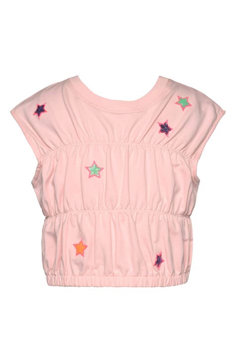 Kids' Star Patch Ruched Tank (Little Kid)