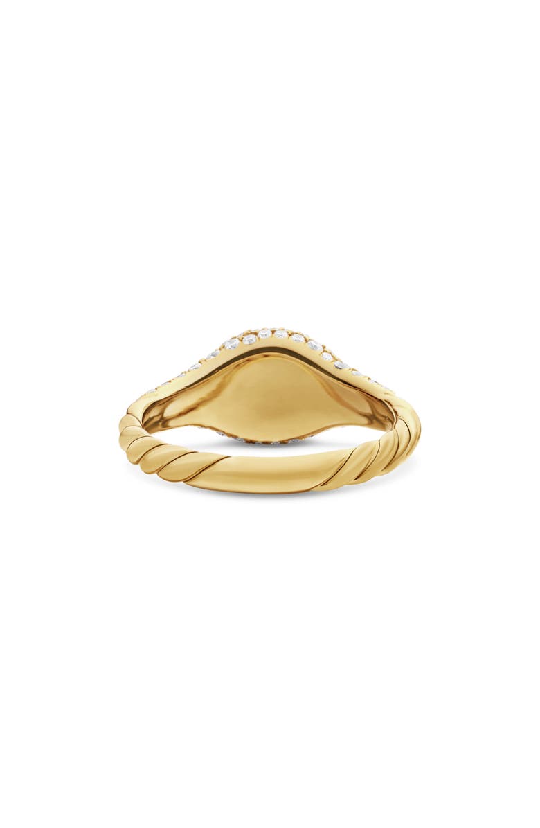 David Yurman Petite Pavé Pinky Ring in 18K Gold, Alternate, color, 18K Yellow Gold