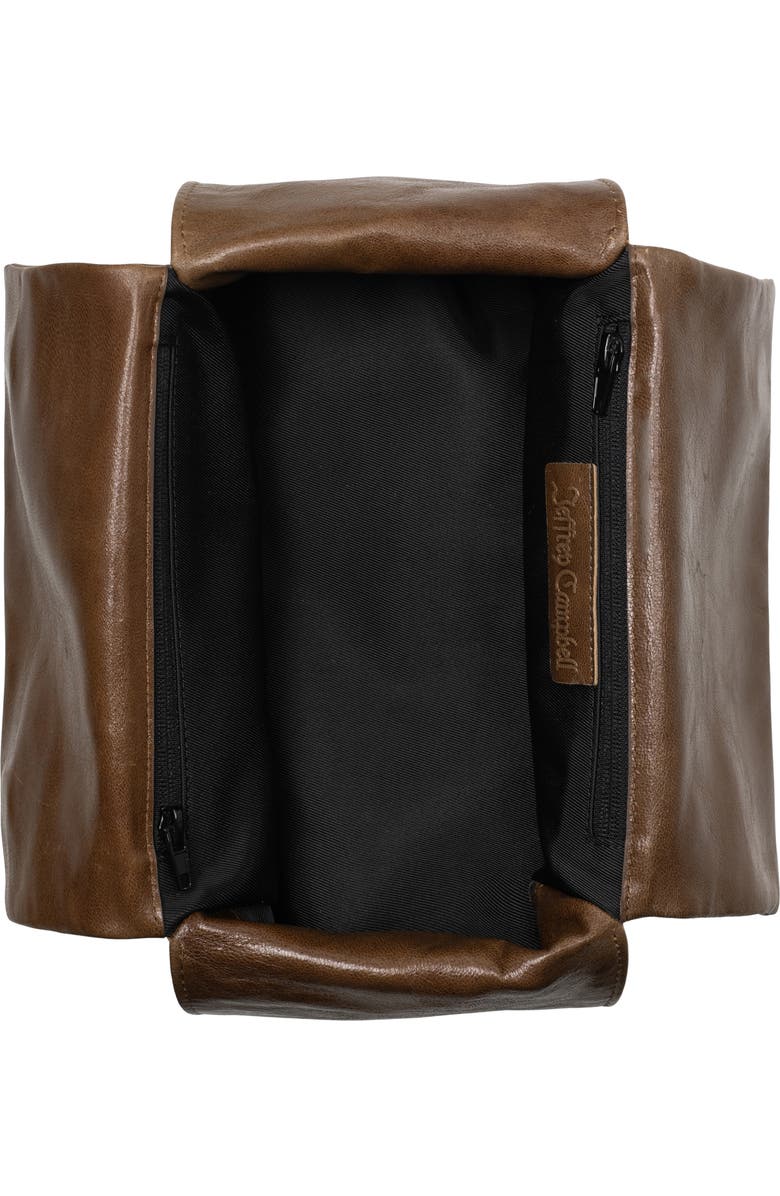 Jeffrey Campbell Boxed-Up Leather Crossbody Bag, Alternate, color, Coffee