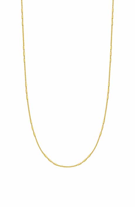 Bony Levy 14K Gold Bar Station Chain Necklace
