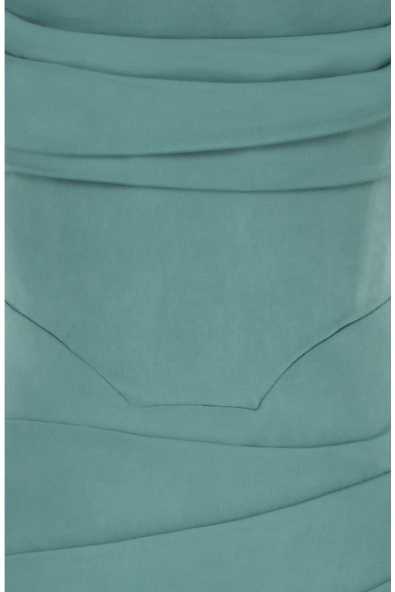 teia satin & georgette corset midi dress HOUSE OF CB Women's Teia Satin & Georgette Corset Midi Dress - Green